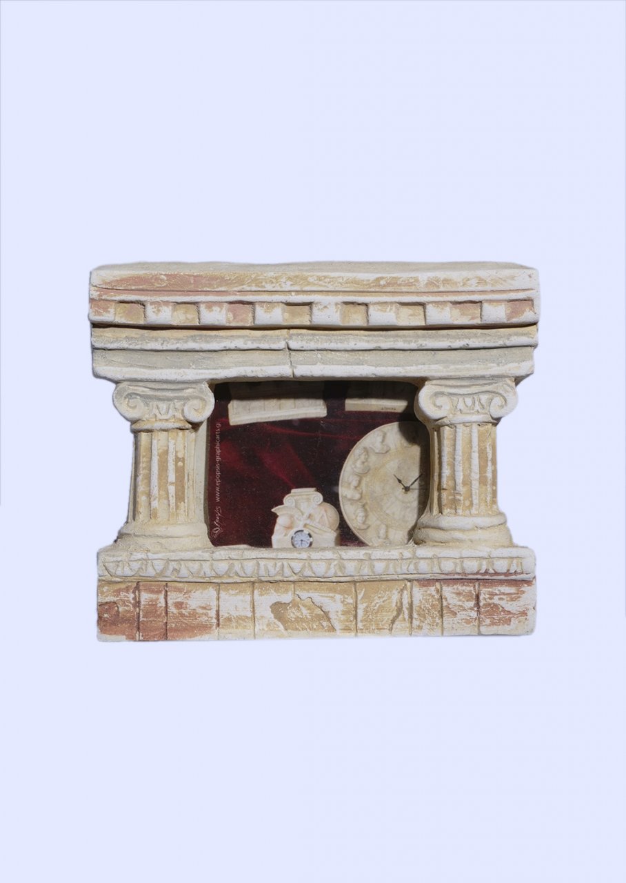 Greek small picture frame with Ionic columns